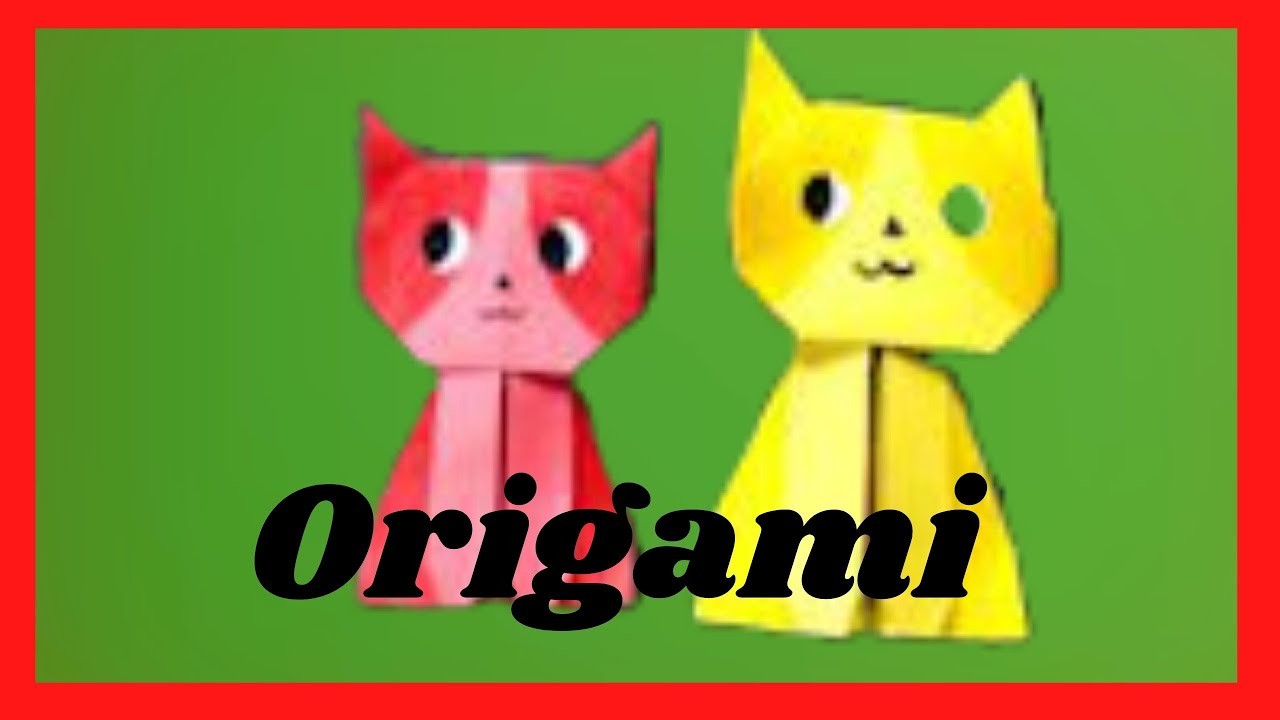 Anleitung: Origami Katzen DIY basteln.Sie sind schnell gefaltet und machen große Freude.