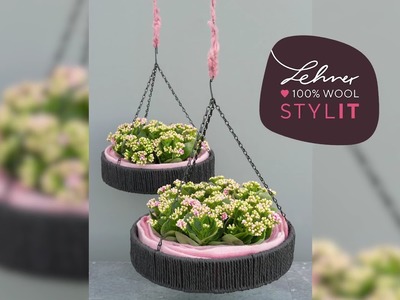 DIY Hängekorb mit Blumen STYLIT
