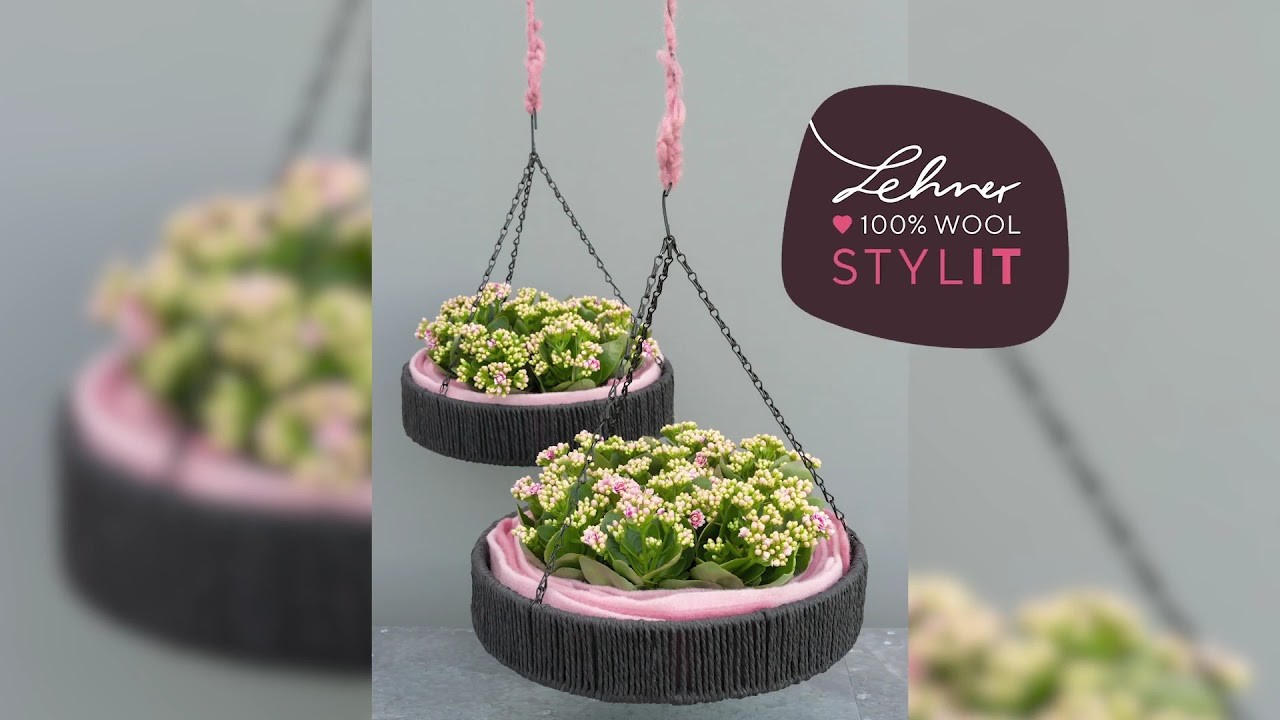 DIY Hängekorb mit Blumen STYLIT
