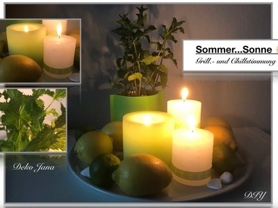 DIY: Sommer Brunch Arrangement☀️????erfrischende Sommer Gartenparty Inspiration, Dekoidee#3. Deko Jana