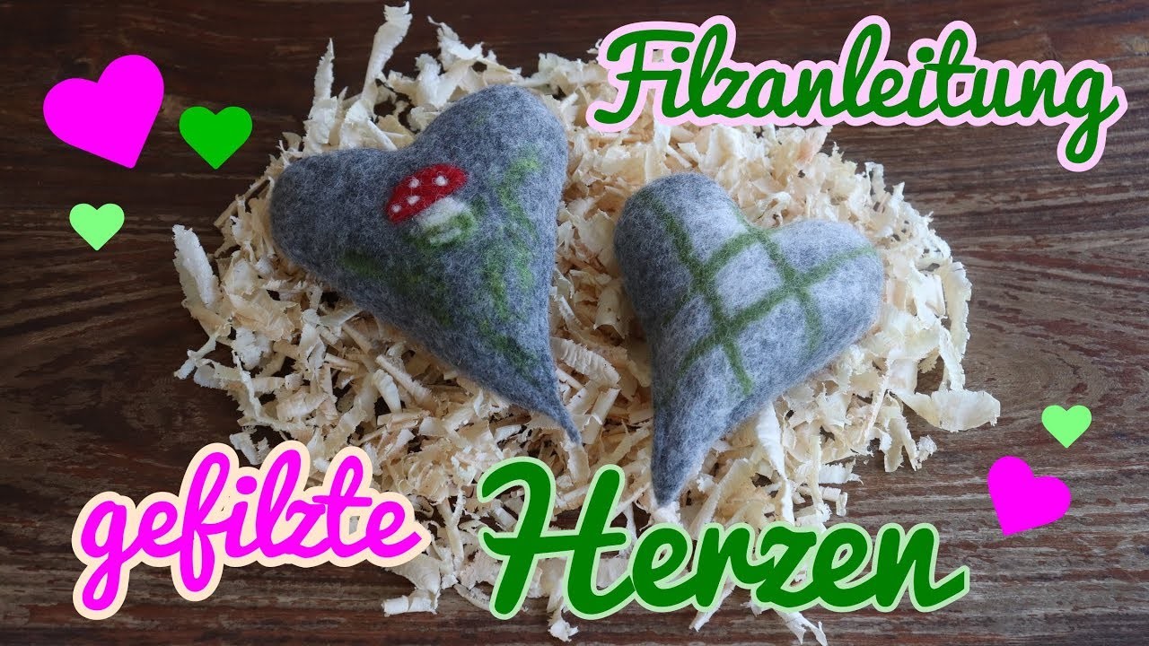 Filzanleitung Herz filzen ????