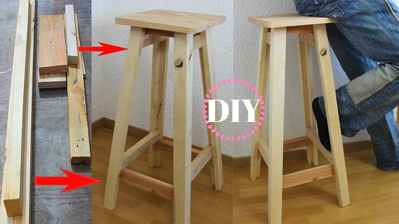 Hocker aus Holz selber bauen [ausführlich gezeigt , DIY]  , Build your own stool out of wood. [DIY]