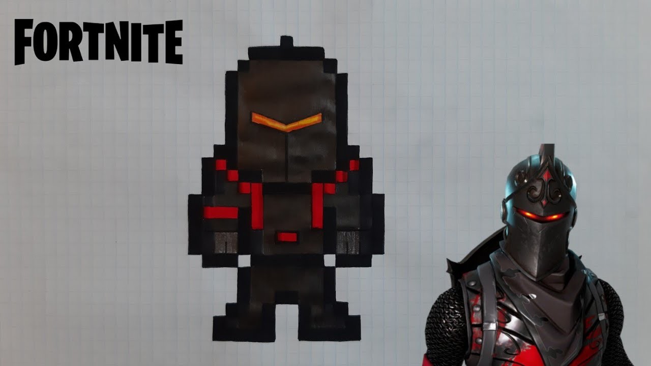 Schwarzer Ritter Fortnite Skin in Pixel Art!