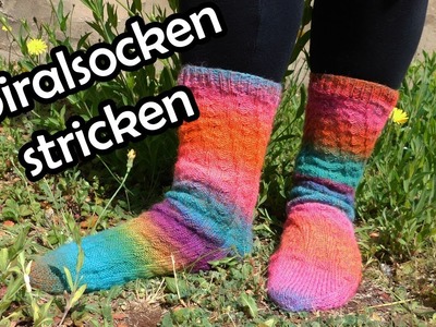 SPIRALSOCKEN stricken - Bobbel Strickanleitung