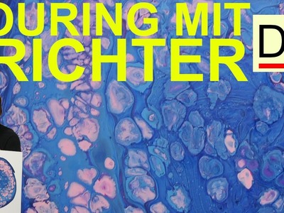 Acrylic Pouring mit Trichter neuer Versuch | Acryl gießen DEUTSCH