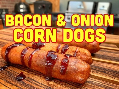 Bacon & Onion Corn Dogs selber machen - Westmünsterland BBQ
