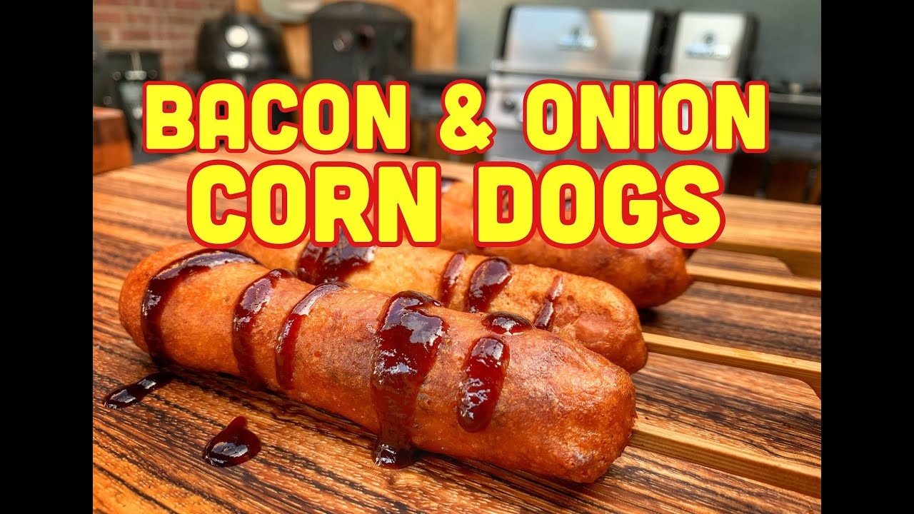 Bacon & Onion Corn Dogs selber machen - Westmünsterland BBQ