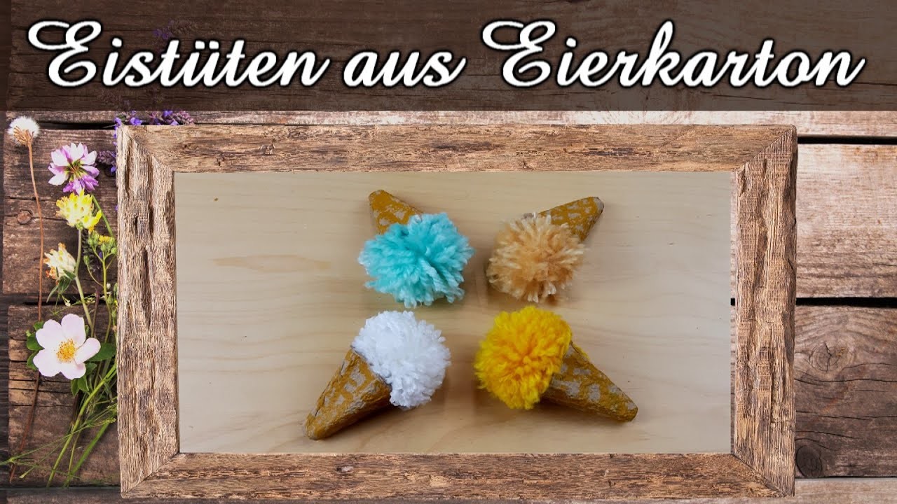 DIY Eistüten als Sommerdeko | Toll zum Aufhängen oder als Tischdeko
