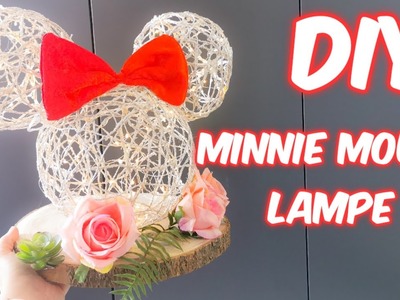 DIY Minnie Maus Lampe - bastel dir deine eigene Minnie Maus Lampe in ein paar einfachen Schritten!