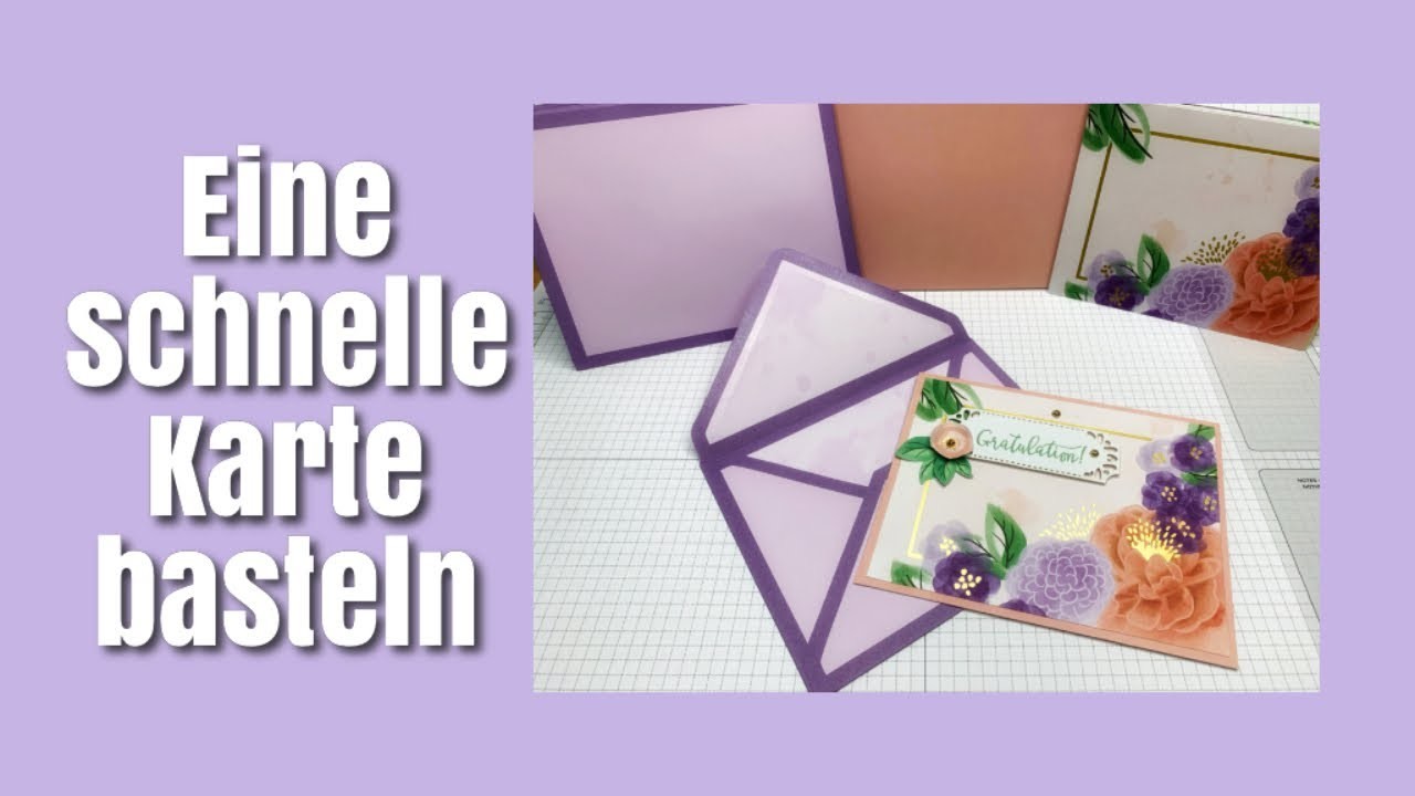 DIY schnelle Glückwunschkarte gebastelt mit dem Projektset Traumblüten von Stampin‘ Up!