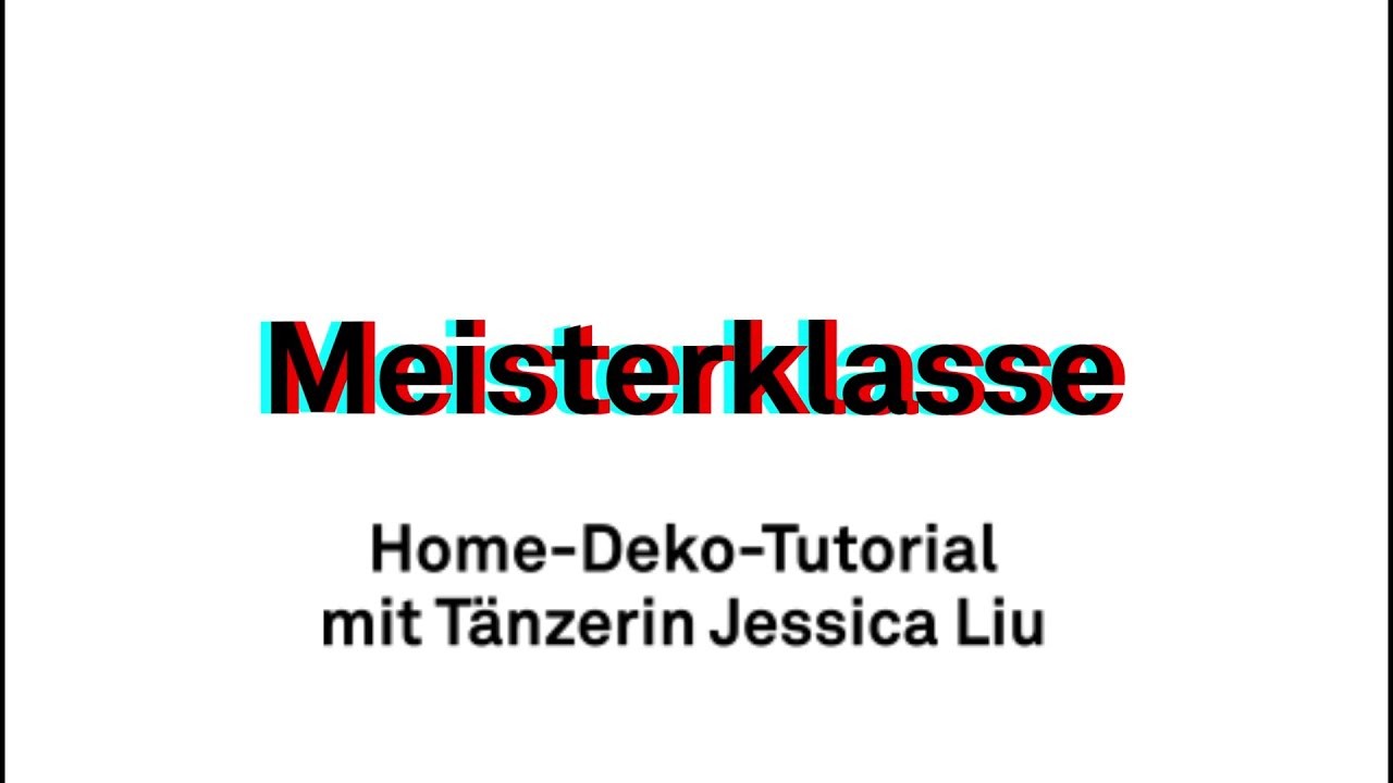 Home-Deko-Tutorial mit Tänzerin Jessica Liu