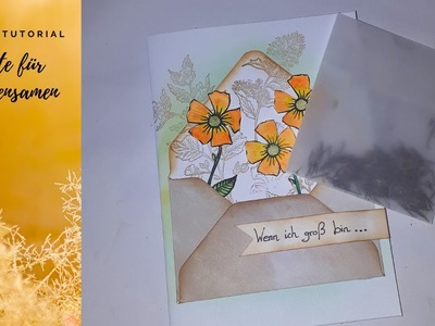 Karte für Blumensamen