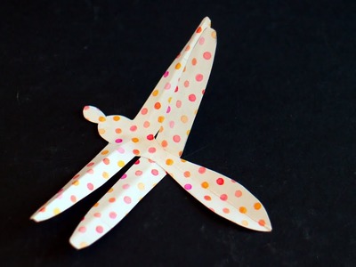 Libelle selber basteln mit Papier DIY Deko für Sommer & Frühling [W+]