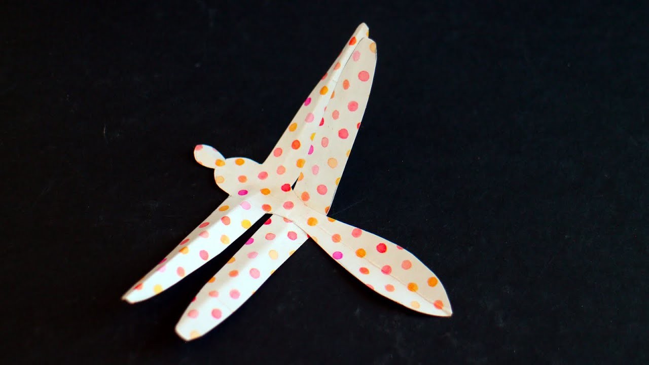 Libelle selber basteln mit Papier DIY Deko für Sommer & Frühling [W+]