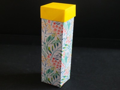 Origami Schachtel selber basteln mit Papier für Geschenk an Geburtstag, Weihnachten & Hochzeit W+