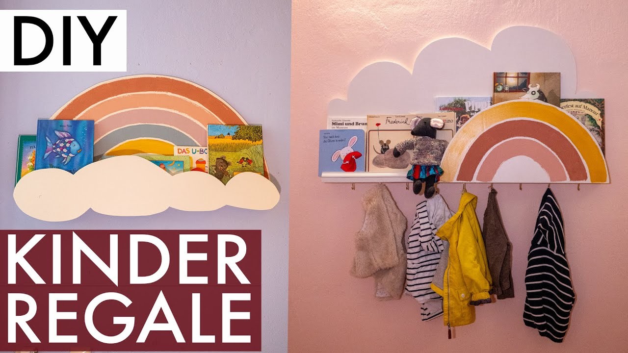 Regenbogen Hipster Regale fürs Kinderzimmer | DIY | Jelena Weber