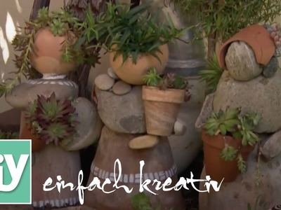Steinfiguren für Garten und Balkon | DIY einfach kreativ