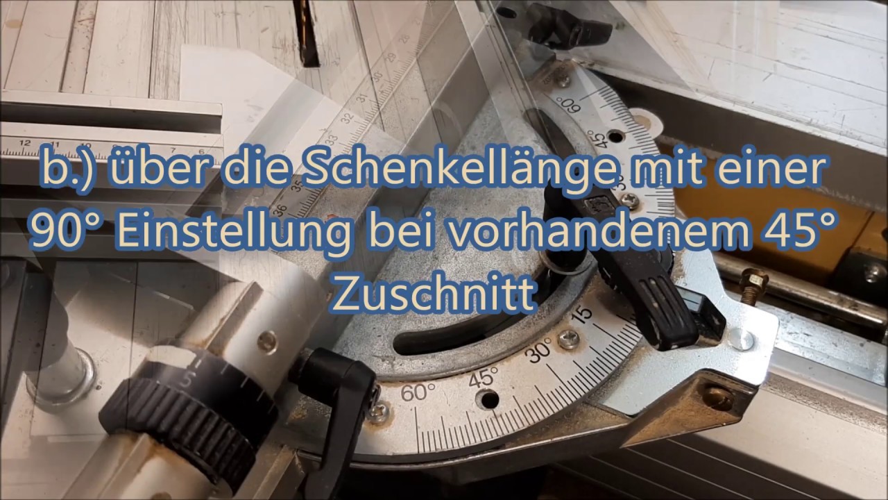 2 Wege Zuschnitt von 45-90-45 Dreiecken??? Tischkreissäge Tipps