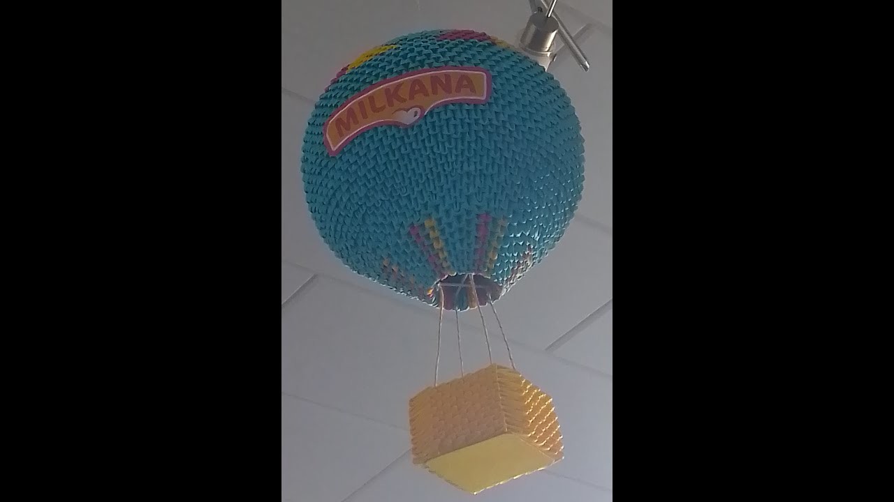 Ballon - Origami 3d - Bauanleitung - Deutsche Beschreibung - Balloon - Tutorial
