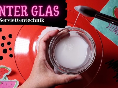 Decoupagetechnik hinter Glas | Glasteller umstylen | Serviettentechnik | Upcycling