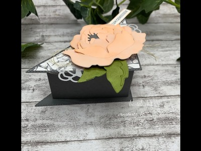 DIY Dreiecksverpackung - Stanzformen Bestickte Dreiecke