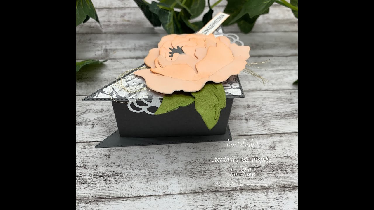 DIY Dreiecksverpackung - Stanzformen Bestickte Dreiecke