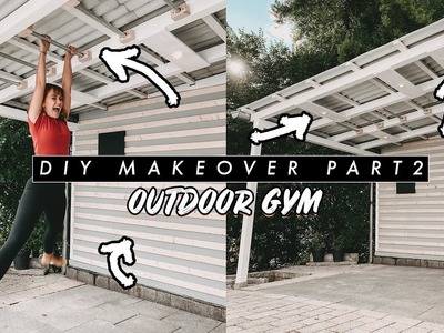 DIY Outdoor Room Makeover - Licht und Musikboxen installieren + Klimmzugstange bauen | EASY ALEX