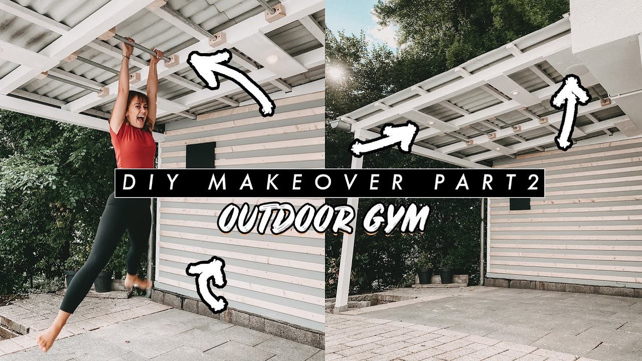 DIY Outdoor Room Makeover - Licht und Musikboxen installieren + Klimmzugstange bauen | EASY ALEX