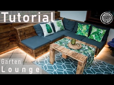 Garten Lounge | Paletten Lounge | selber bauen | DIY | Upcyling