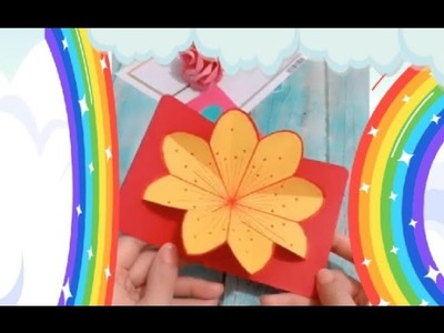 Kidzo paper Handmade easy card for Mother's day. كارت سهل لعيد الأم