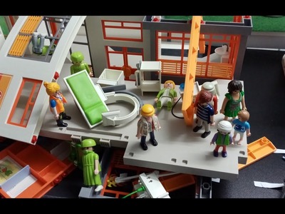 Playmobil Familie Schlau.Ein explosives wiedersehen.explosion im Krankenhaus