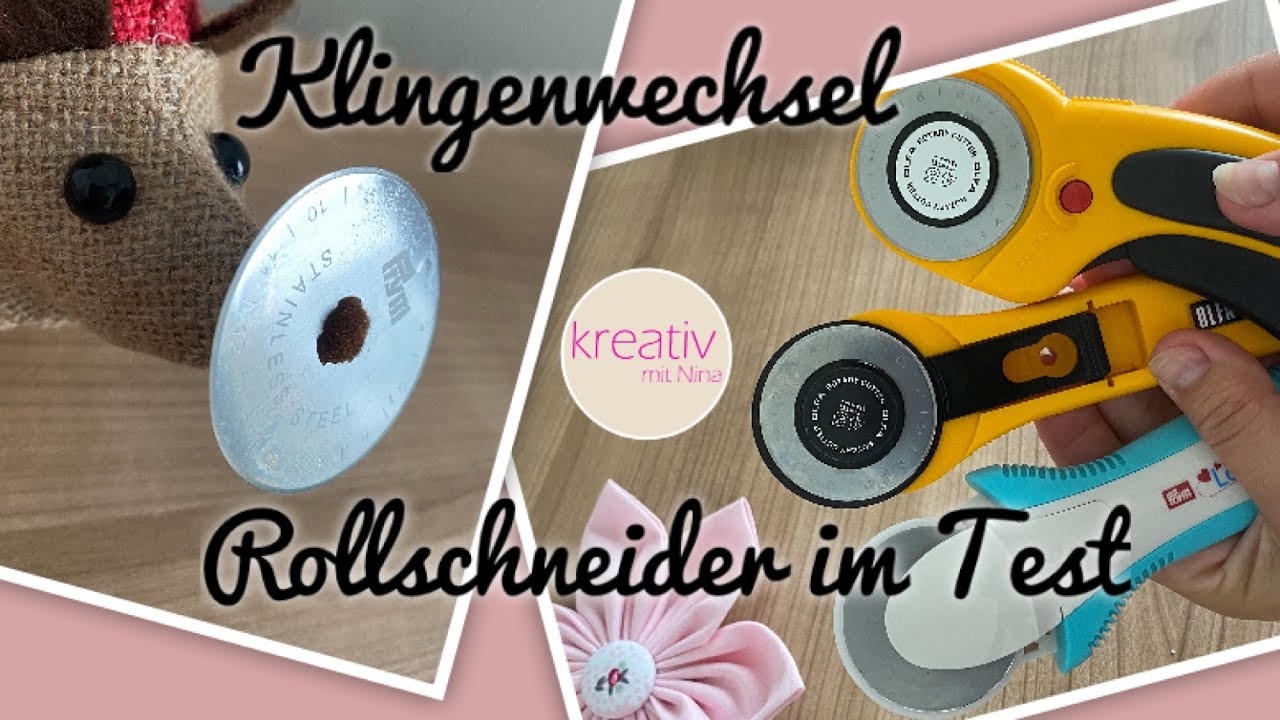 Prym Love,Comfort & Maxi Rollschneider im Test | Klingenwechsel beim Rollschneider leicht gemacht ????