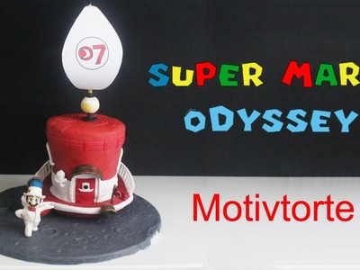Super Mario Odyssey Motivtorte - Marios Schiff "Odyssey" aus dem Nintendo Switch Spiel