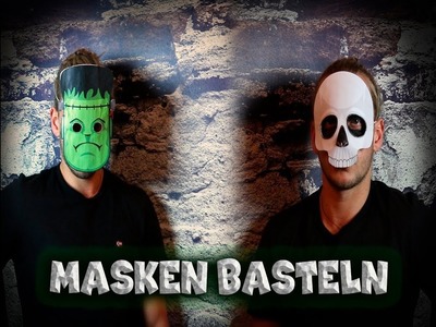 2 Masken zum nachbasteln - Halloween diy - made 4 kids TV