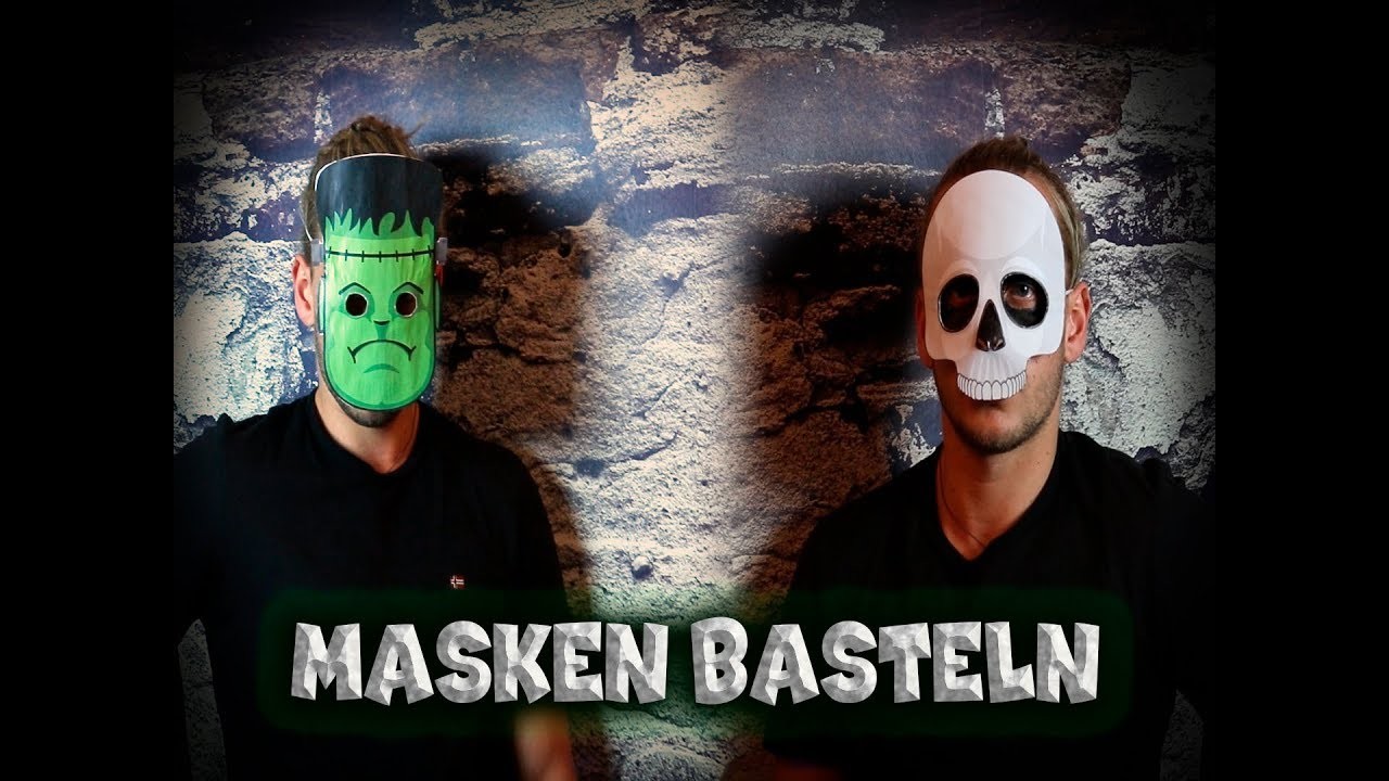 2 Masken zum nachbasteln - Halloween diy - made 4 kids TV