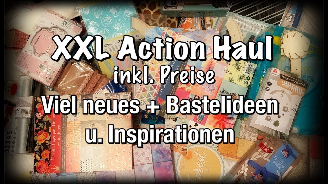 Action Haul (deutsch) neue Blöcke uvm. Scrapbook basteln mit Papier DIY