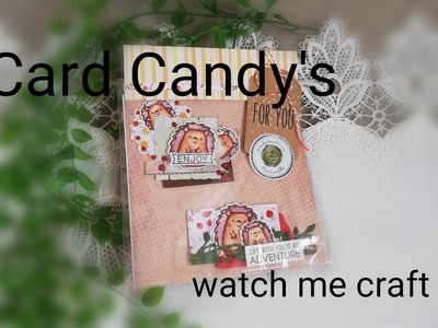 Augtumn card candys, herbst embellishments #watch me craft