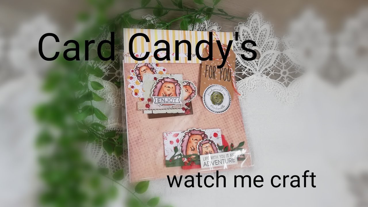 Augtumn card candys, herbst embellishments #watch me craft