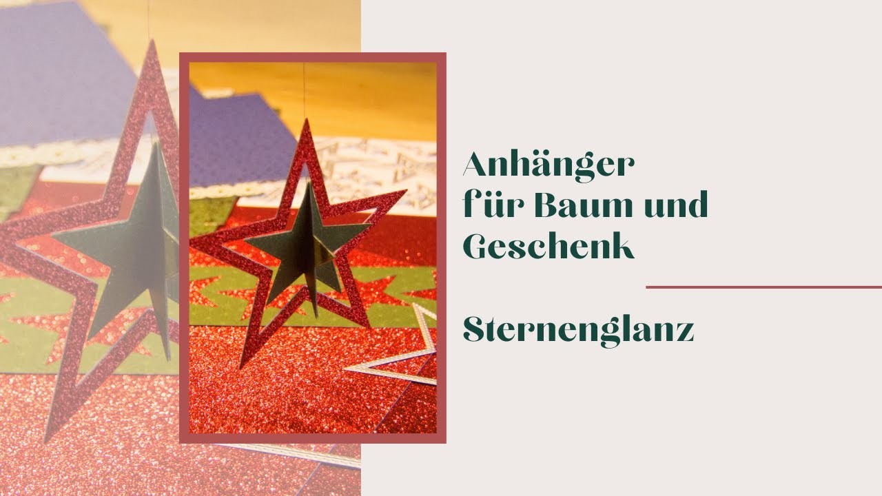 Baumschmuck + Rabattaktion Sternenglanz Bestickte Sterne Stampin' Up! Weihnachten Geschenk Anhänger