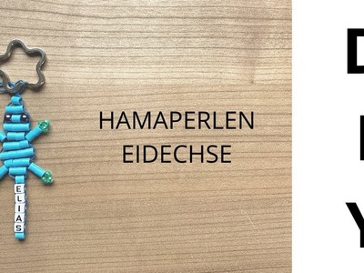 DIY - Eidechse aus Bügelperlen (Programm für einen Kindergeburtstag, Teil 3.3)