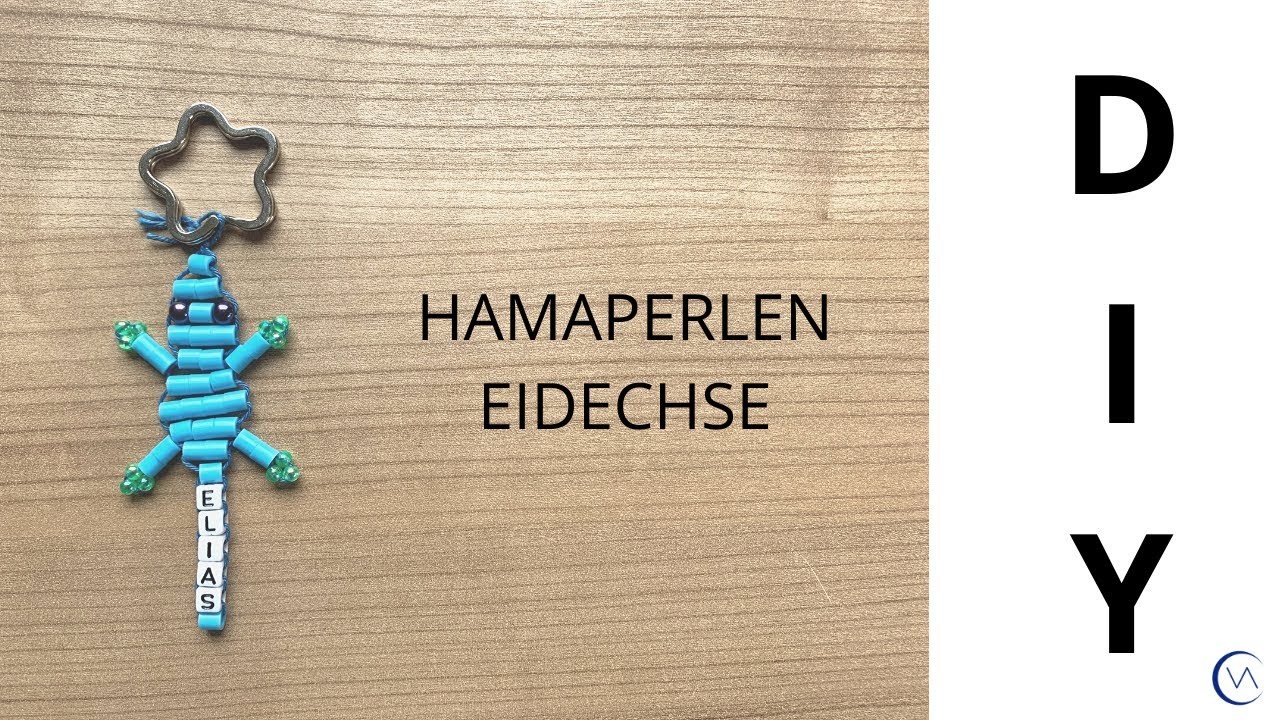 DIY - Eidechse aus Bügelperlen (Programm für einen Kindergeburtstag, Teil 3.3)