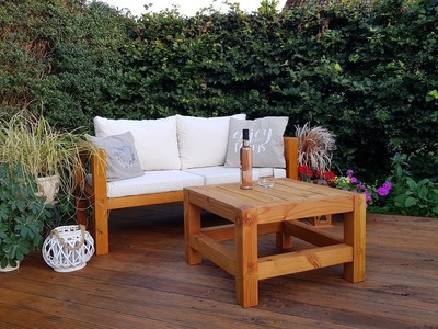 DIY outdoor garden table - Gartentisch selber bauen