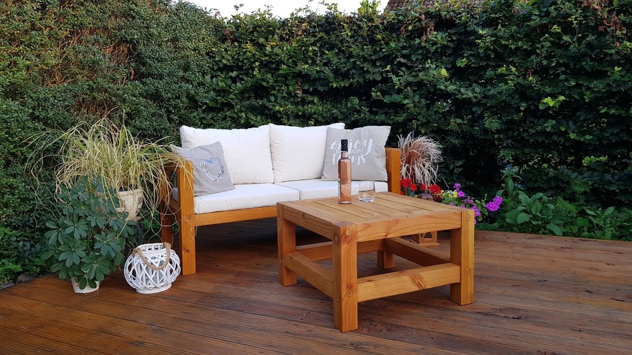 DIY outdoor garden table - Gartentisch selber bauen