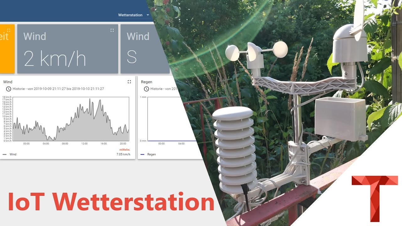 [EN subs] DIY IoT Wetterstation - mit Regen und Windsensor