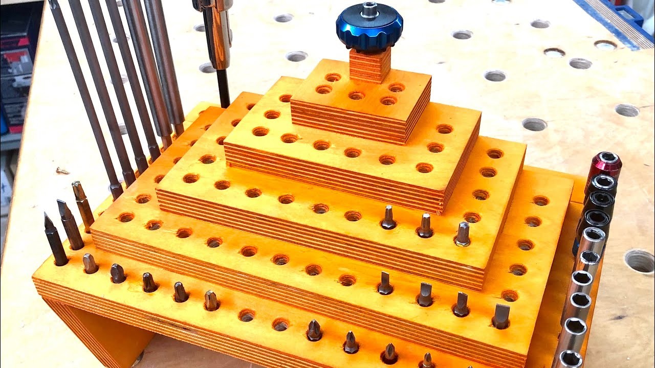 French cleat Bithalter einmal anders  ???? | DIY french cleat screw bit organizer