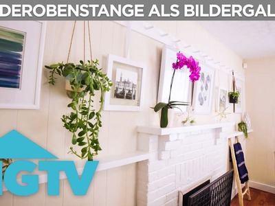 Garderobenstange als Bildergalerie | DIY | HGTV Deutschland