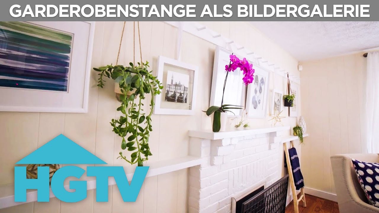 Garderobenstange als Bildergalerie | DIY | HGTV Deutschland