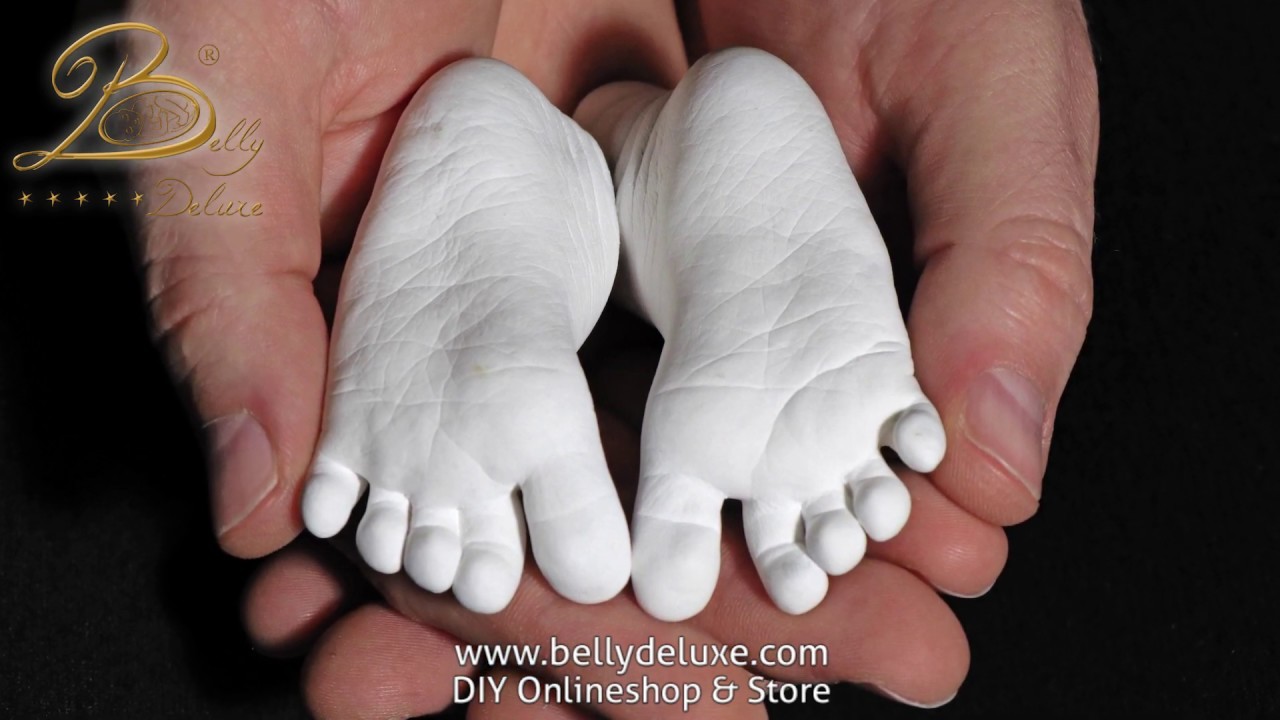 How To Cast Babys Feet in 3D. Baby Fußabdrücke selber machen