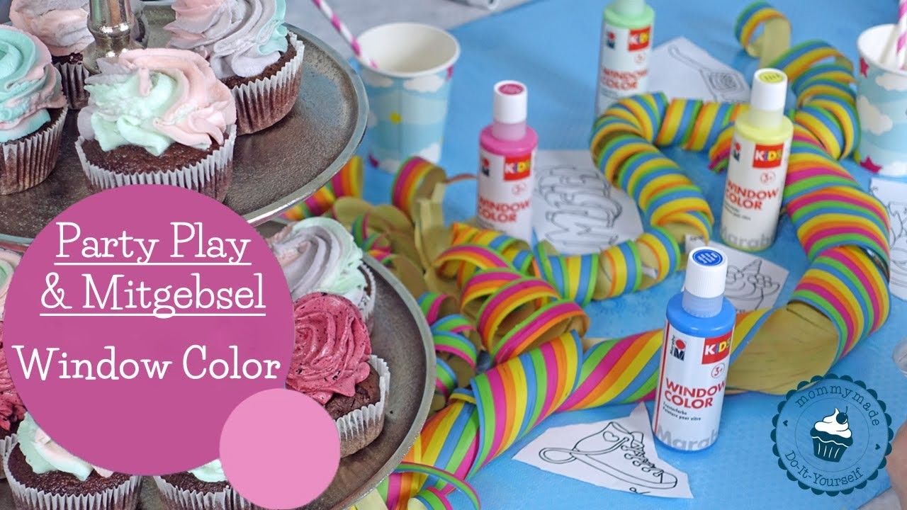 Party Idee | Window Color | Geburtstags-Hack | DIY | Mitgebsel | mommymade