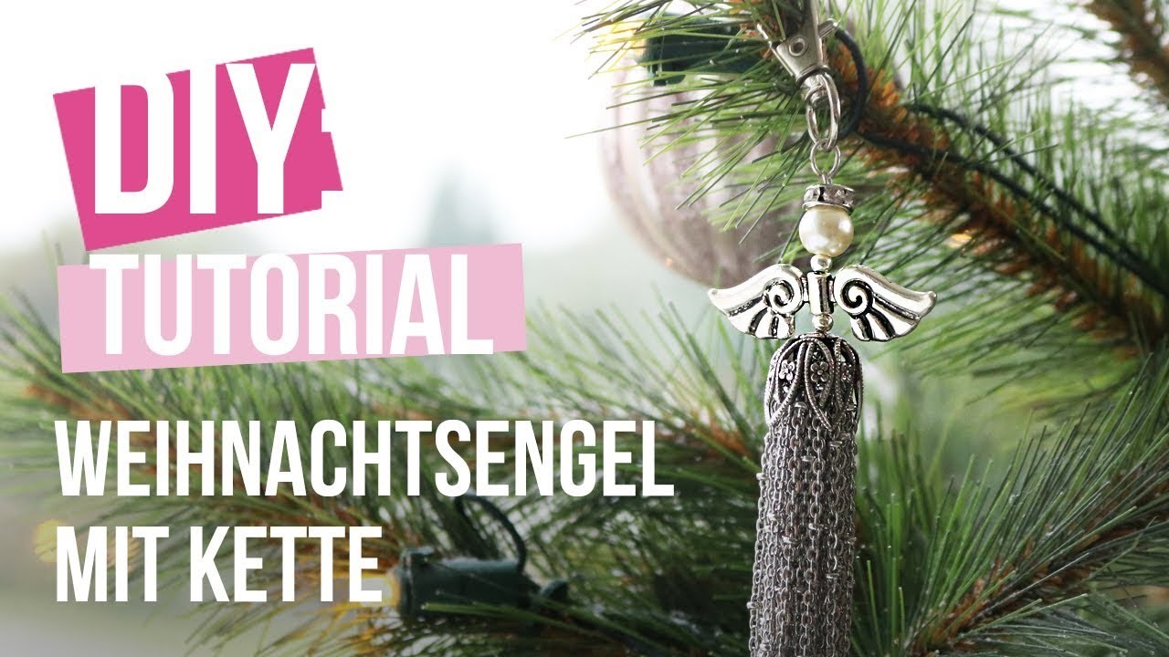 Schmuck machen: Weihnachtsengel mit Kette ♡ DIY